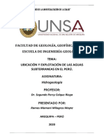 Ubicación y Explotación de Aguas Subterraneas en El Perú PDF