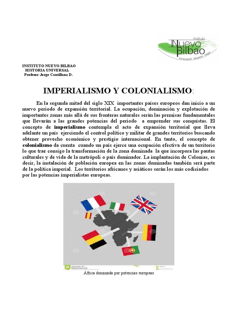 Imperialismo y Colonialismo en el Siglo XIX | PDF | Colonialismo ...