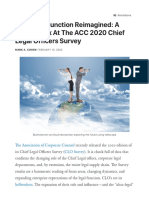 The Legal Function Reimagined - A Closer Look at The ACC 2020 Chief Legal Officers Survey PDF