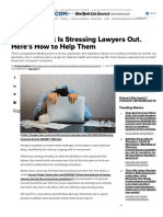 Remote Work Is Stressing Lawyers Out. Here's How To Help Them - New York Law Journal PDF
