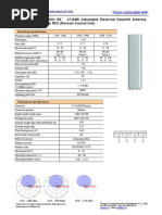 Xxpol 1710 2170Mhz 65° 17.8dbi Adjustable Electrical Downtilt Antenna, Manual or by Optional Rcu (Remote Control Unit)