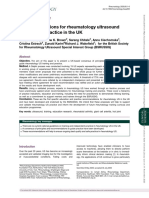 Original Article: Recommendations For Rheumatology Ultrasound Training and Practice in The UK