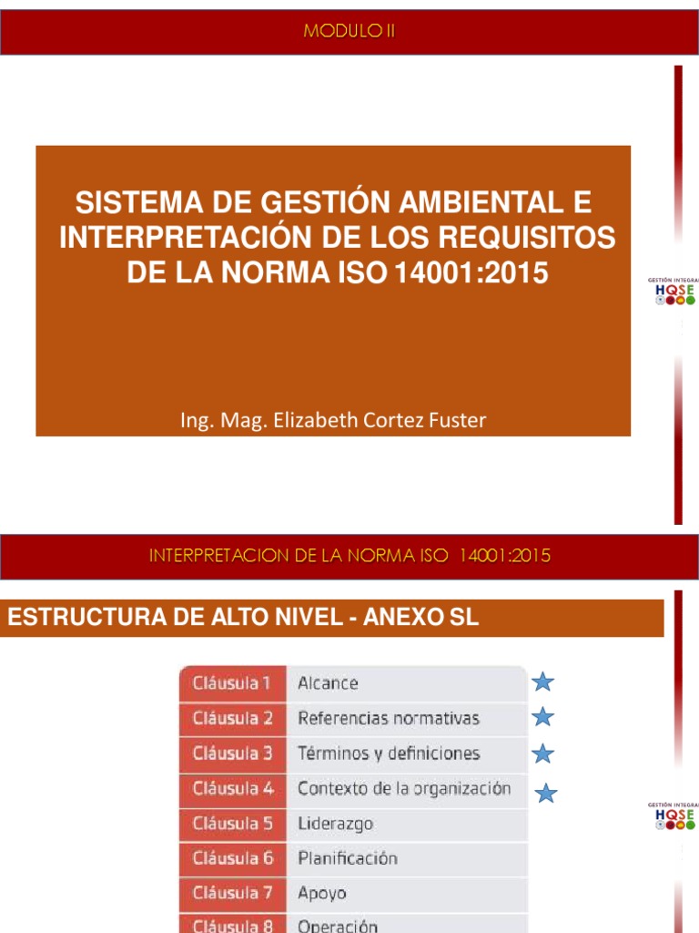 Sesion 2 - Iso 14001 | PDF | Planificación | Entorno natural
