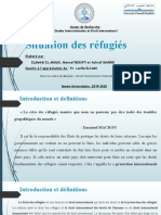 Situation Des Réfugiés: Master de Recherche: Etudes Internationales Et Droit International