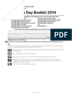 Exam Day Booklet 2014 PDF