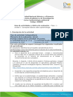 Guia de Actividades y Rúbrica de Evaluación - Fase 1. Conceptos Básicos Sobre Epidemiología