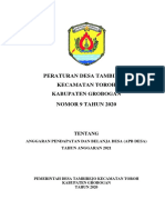 Perdes Tambirejo 2020_09 Ttg APBDesa Tahun 2021