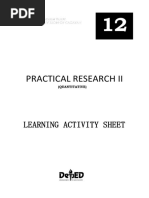 SHS Practical Research 2 (1st Three Melcs) PDF