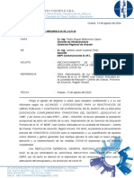 Carta #016 - 2020 - ADECUA - PRESUP.CONSORCIO