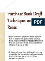 Secure Method of Payment-Purchase Bank Draft