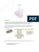 Gabions: Wire Mesh Cage or Basket Filled With Stones