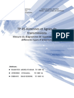 TP 05 Antennes Et Lignes de Transmissions