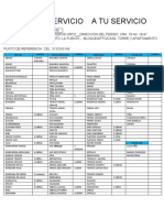 Lista de Frutas y Verduras Domicilio