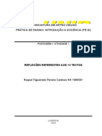POSTAGEM_1_PEID introdução a docência análise dos textos UNIP