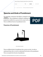 Kinds and Theories of Punishment - Deterrent Theory, Preventive Theory