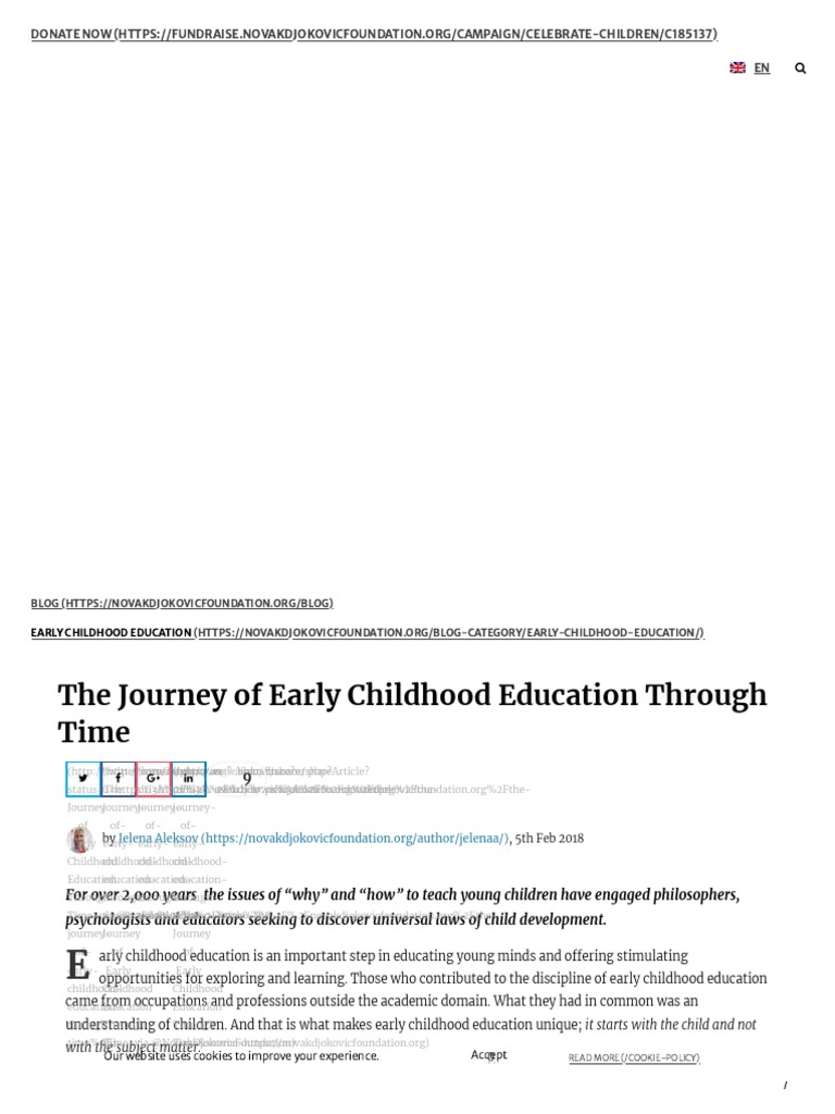 The Journey of Early Childhood Education Through Time | PDF | Waldorf ...