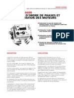 Indicateur D'Ordre de Phases Et Sens de Rotation Des Moteurs