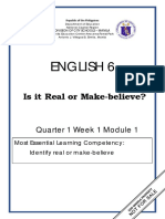 English 6: Is It Real or Make-Believe?