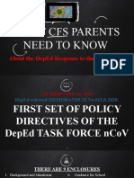 What Cfs Parents Need To Know: About The Deped Response To The 2019-Ncov