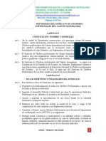 Estatutos Del Sindicato de Choferes Profesionales Del Canton Quinsaloma