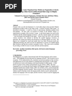 Witchebelles Anata Magcharot Kay Mudra Na Nagsusuba Si Akech Developing A Rule Based Unidirectional Beki Lingo To Filipino Translator PDF