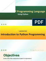 Structured of Programming Language: Using Python