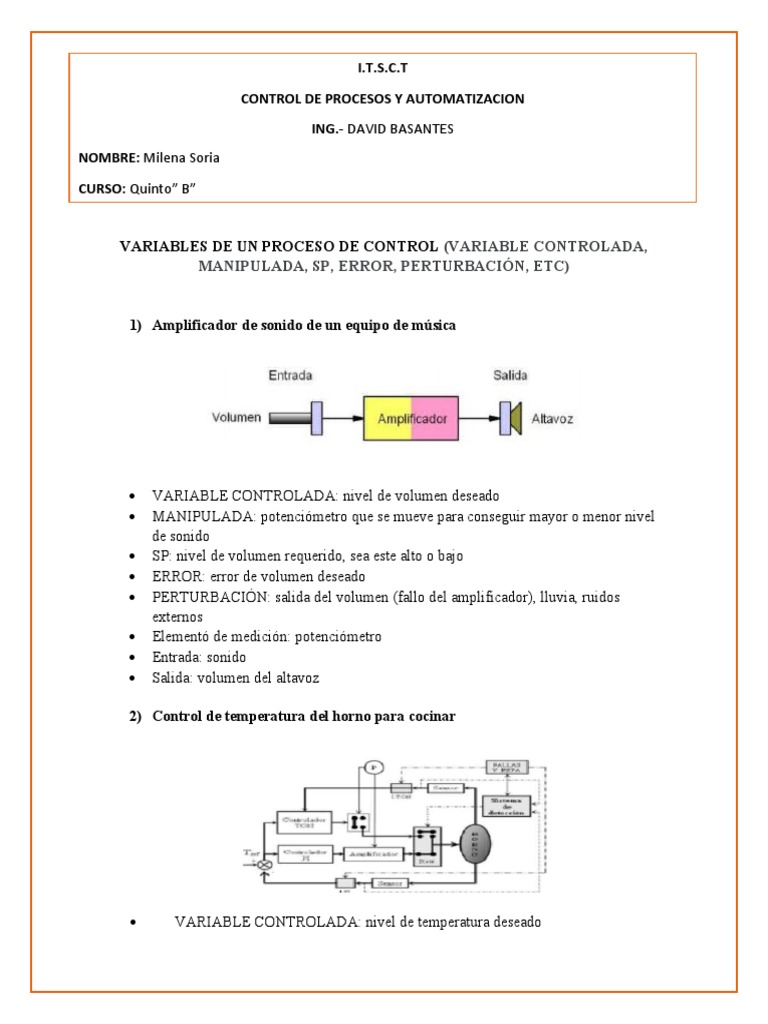 Variables de Control en Procesos | PDF | Ingeniería Informática ...