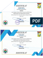 Certificate Peserta Pelatihan Kader Posyandu 2020