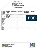 Department of Education: Distance Learning Matrix