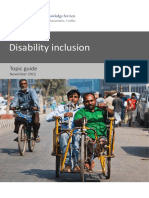 Disability Inclusion: Topic Guide
