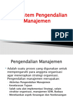 Sifat Sistem Pengendalian Manajemen