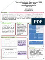 Thermal Comfort in Classrooms of SEGI College Subang Jaya: Arul Saktivel A/L M.Nagarajan SCSJ 1500794