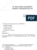 Design of Machine Element Assignment Presentation: Sathishkannan G 18M914