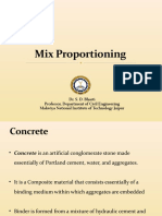 Mix Proportioning Dr. SDB