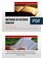 MÉTODO DE ESTUDIO BÍBLICO Clase N° 2 Ps. Isabel Cornejo