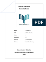 Laporan Akhir Mekanika Fluida - Sri Wahyuni - 201921045 - Kelompok9 PDF