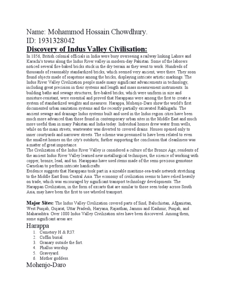 Indus Valley Civilization Overview | PDF | Vedas | Sikhism