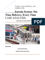 The Dabbawala System: On-Time Delivery, Every Time: Case Analysis