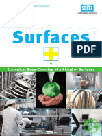 Surfaces: Ecological Deep-Cleaning of All Kind of Surfaces