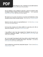 Iconic Filipino Movie Lines on Love | PDF | Philippines