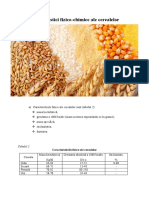 Caracteristici fizico-chimice ale cerealelor