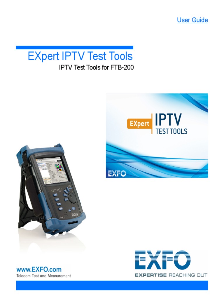 User Guide EXpert IPTV Test Tools (FTB-200) English (1062992) | PDF ...