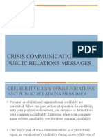 Crisis Communications and Public Relations Messages