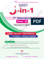 SURA'S 7th STD 5 in 1 Term 3 EM Sample Study Materials