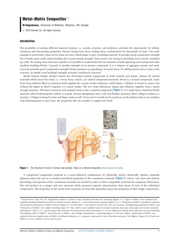 Metal-Matrix Composites Overview | PDF | Composite Material ...