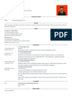 Agung Sanubari's Resume - HSE Supervisor with Project Management Experience