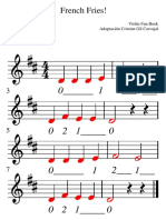 French Fries Violin PDF