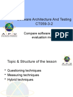 Week 13 - Compare Software Architecture Evaluation Methods