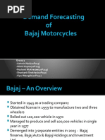 Demand Forecasting of Bajaj Motorcycles