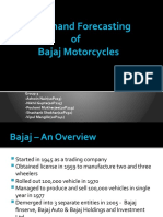 Demand Forecasting of Bajaj Motorcycles